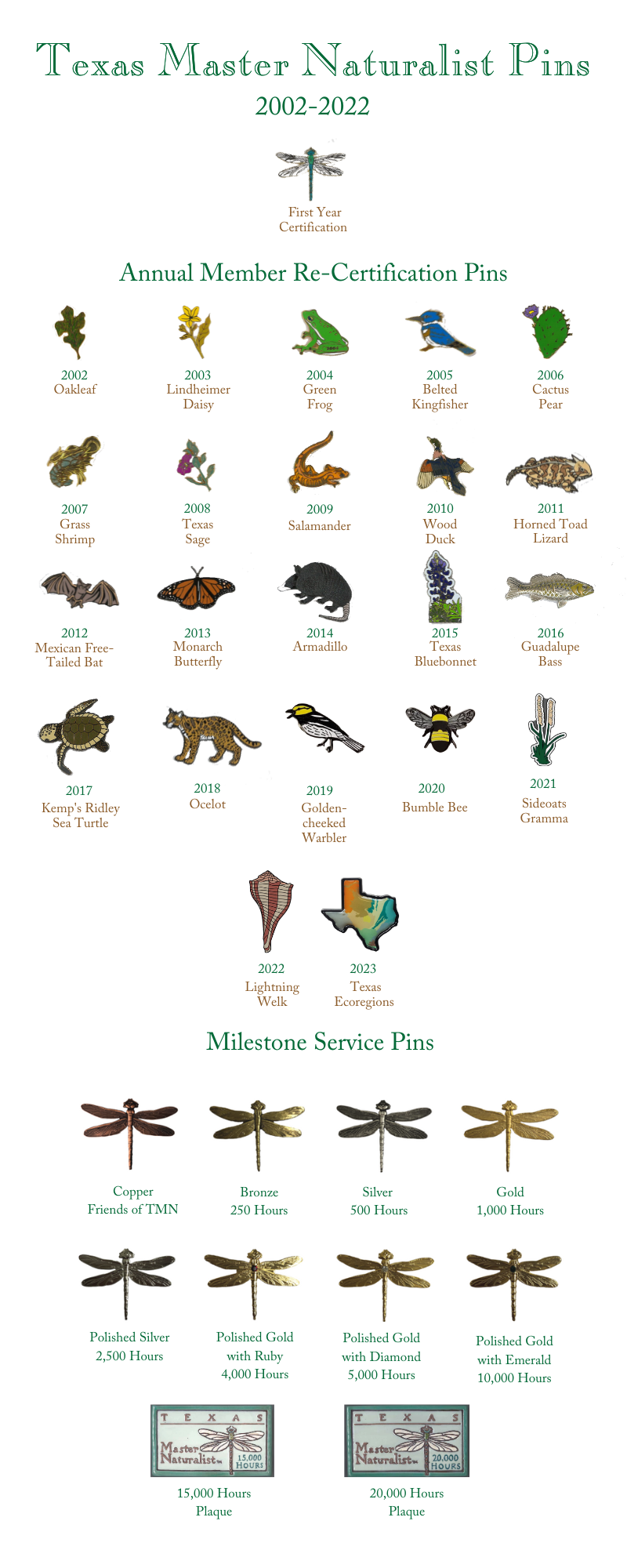 Annual Service Pins
