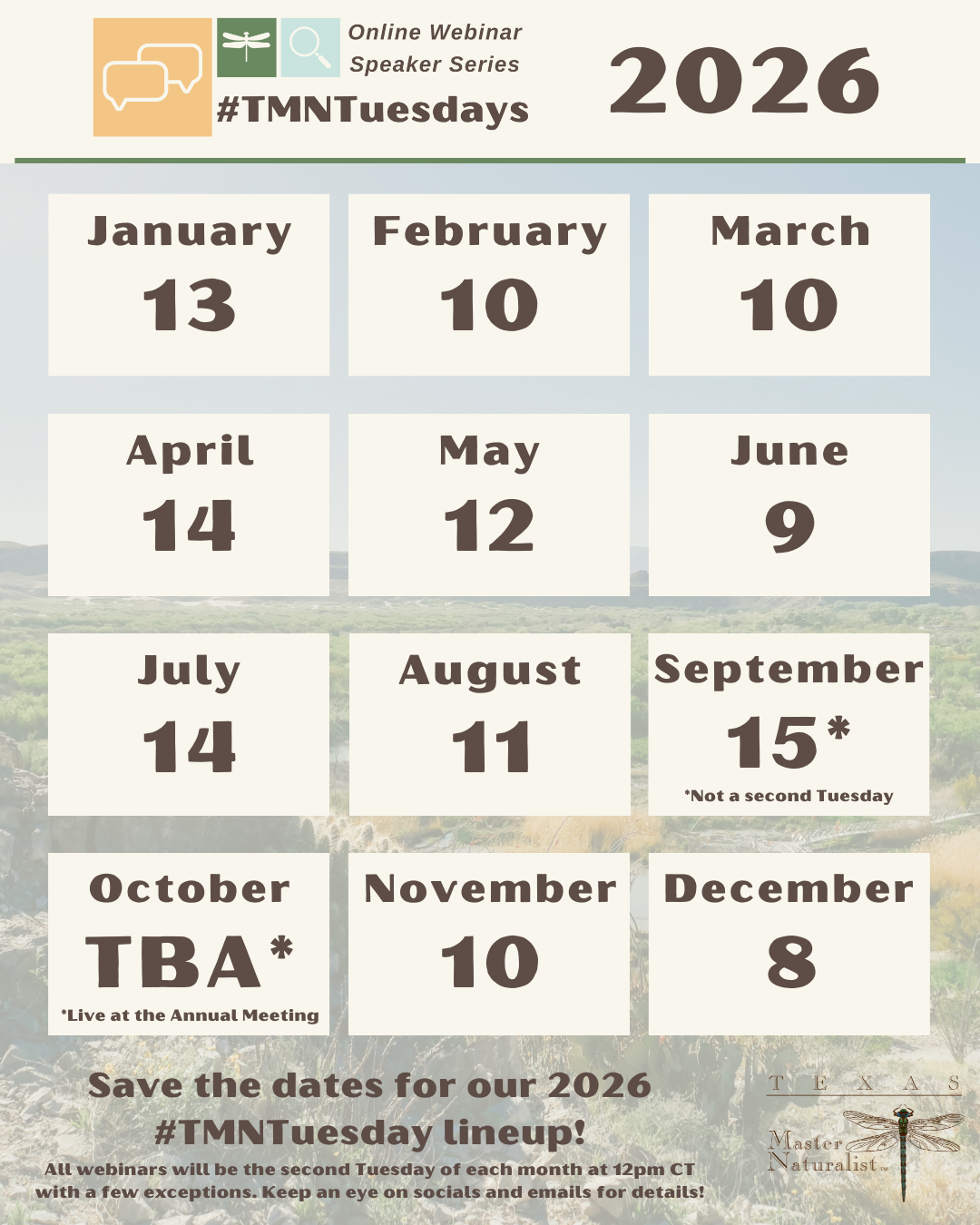 TMN Tuesday Dates and Link